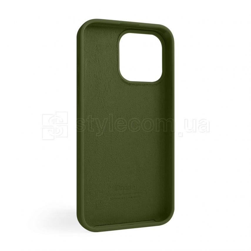 Чехол Full Silicone Case для Apple iPhone 15 Pro Max army green (45)