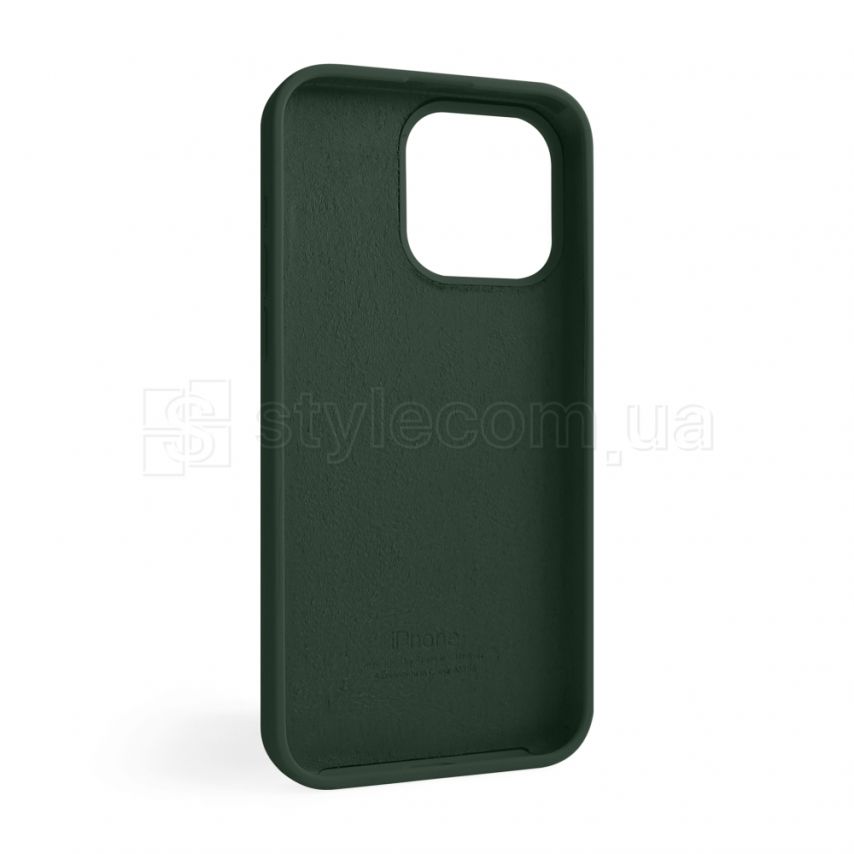 Чехол Full Silicone Case для Apple iPhone 15 Pro Max atrovirens green (54)