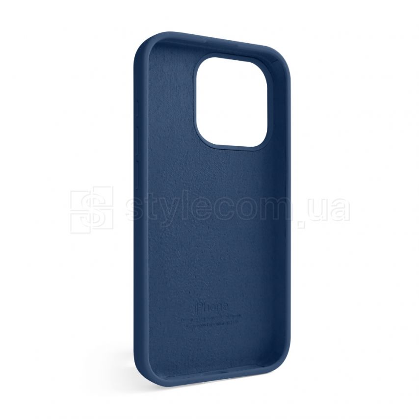 Чехол Full Silicone Case для Apple iPhone 15 Pro blue cobalt (36)