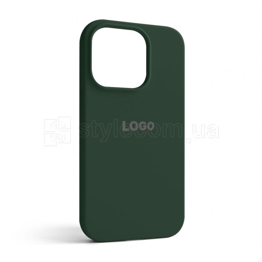 Чехол Full Silicone Case для Apple iPhone 15 Pro atrovirens green (54)
