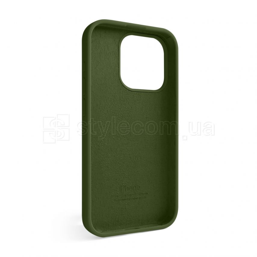 Чехол Full Silicone Case для Apple iPhone 15 Pro army green (45)