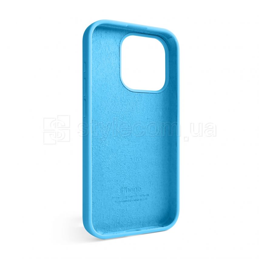 Чехол Full Silicone Case для Apple iPhone 15 Pro bright blue (16)