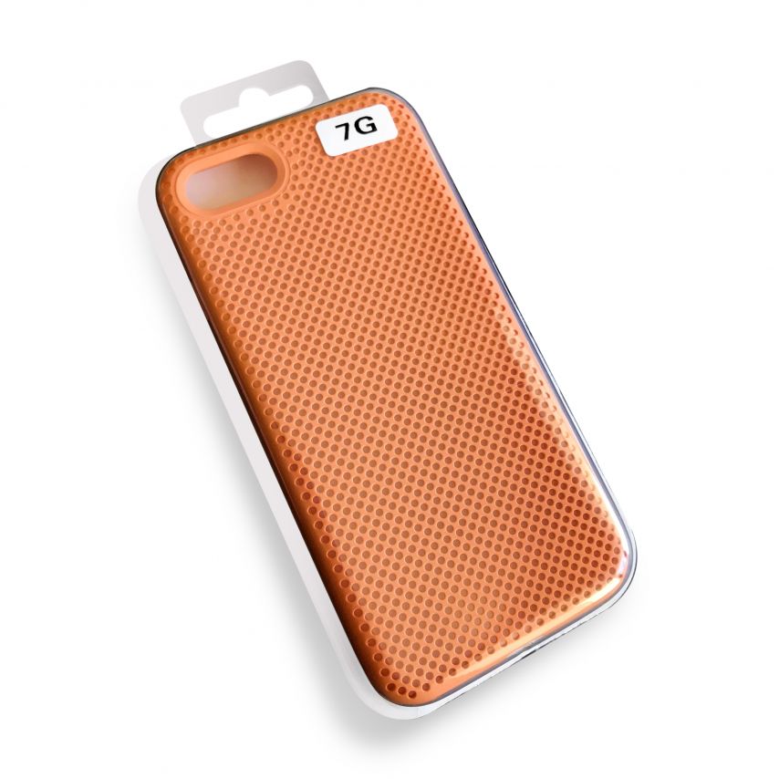 Чохол Original перфорація для Apple iPhone 7 Plus, 8 Plus peach