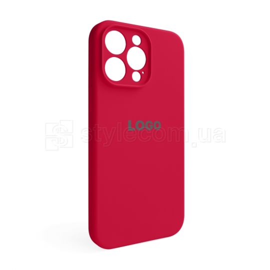 Чохол Full Silicone Case для Apple iPhone 14 Pro Max rose red (37) закрита камера