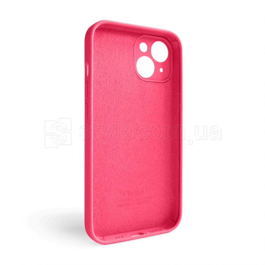 Чехол Full Silicone Case для Apple iPhone 14 shiny pink (38) закрытая камера