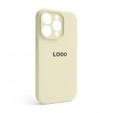 Чохол Full Silicone Case для Apple iPhone 14 Pro antique white (10) закрита камера
