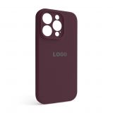 Чехол Full Silicone Case для Apple iPhone 14 Pro maroon (42) закрытая камера