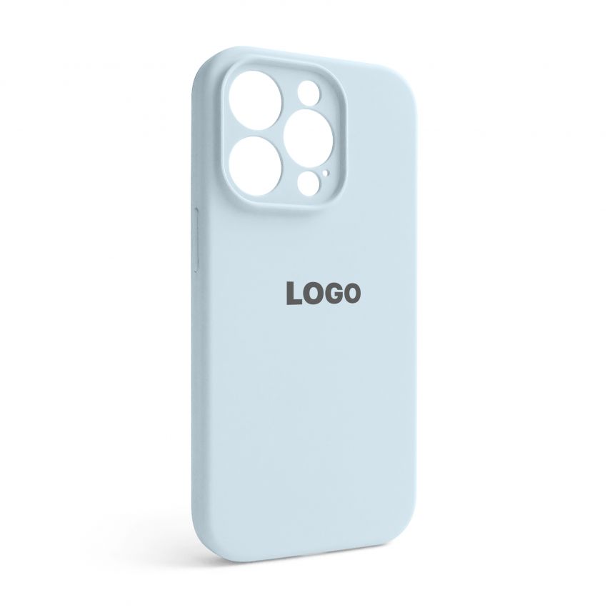 Чохол Full Silicone Case для Apple iPhone 14 Pro sky blue (58) закрита камера