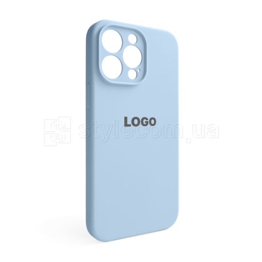 Чехол Full Silicone Case для Apple iPhone 14 Pro Max light blue (05) закрытая камера
