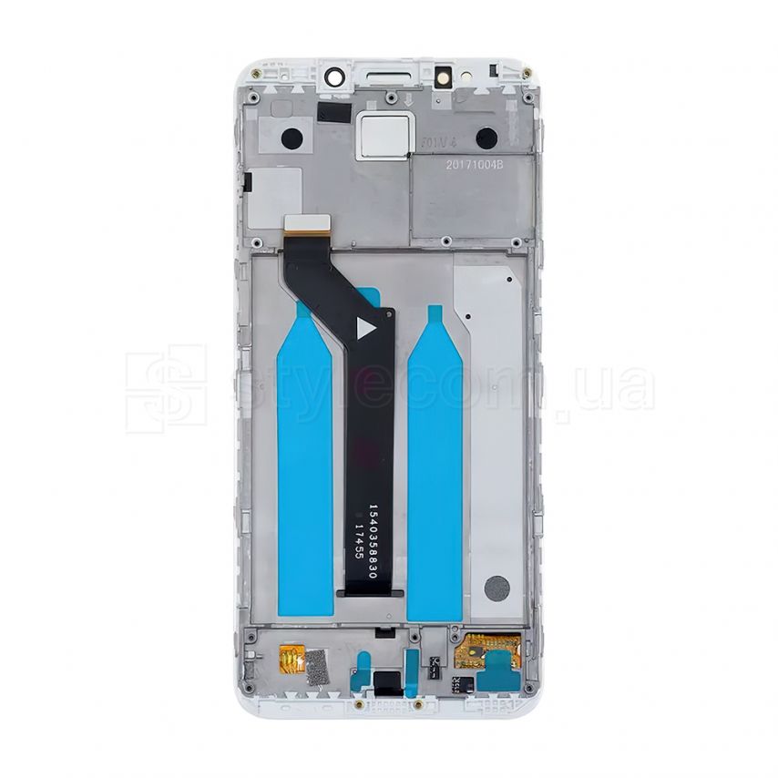 Дисплей (LCD) для Xiaomi Redmi 5 Plus с тачскрином и рамкой white High Quality