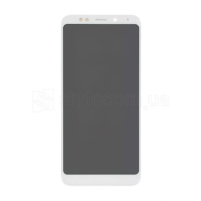 Дисплей (LCD) для Xiaomi Redmi 5 Plus с тачскрином и рамкой white High Quality