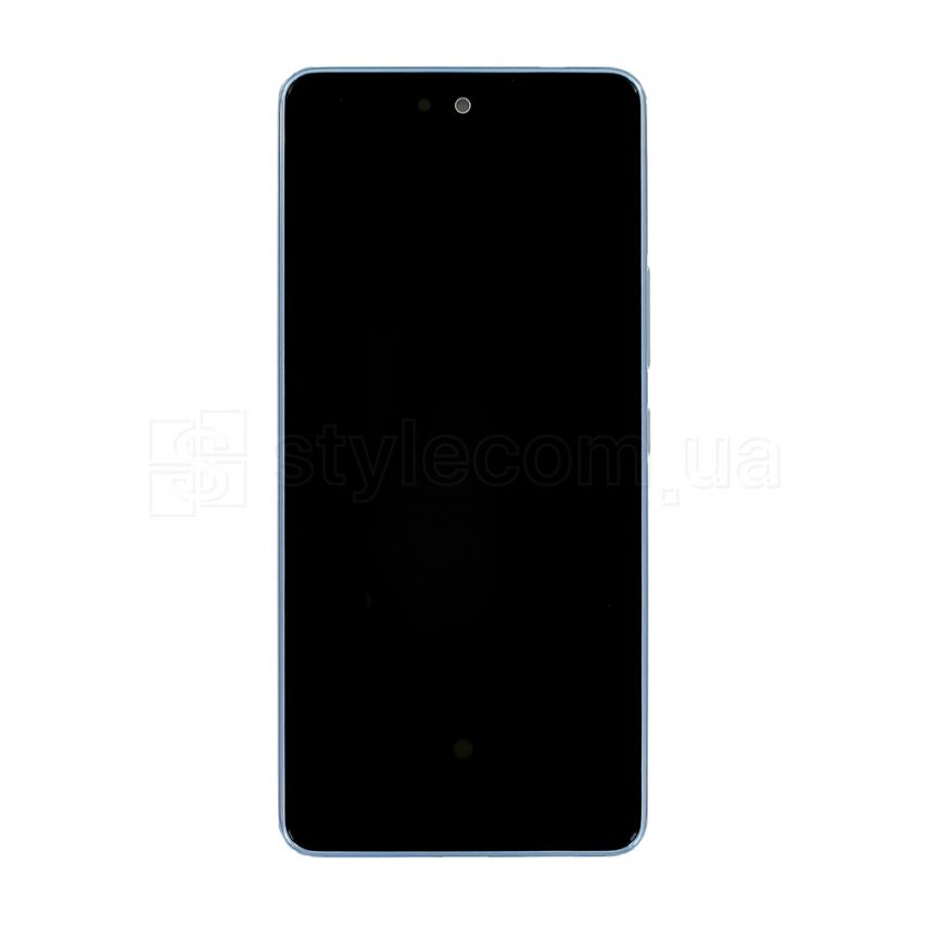 LCD Samsung A53 5G/A536 (2022) + touchscreen with frame blue Service Original (PN:GH82-28024C, GH82-28025C)