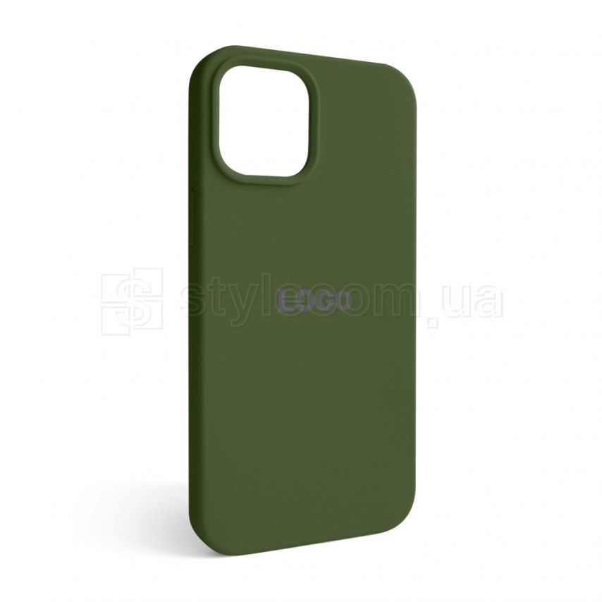 Чехол Full Silicone Case для Apple iPhone 12 Pro Max army green (45)