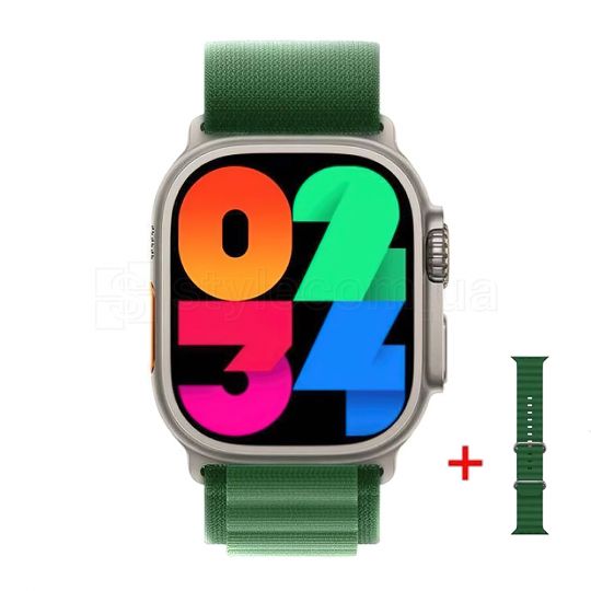Смарт-часы (Smart Watch) HW9 Ultra Max gold/green