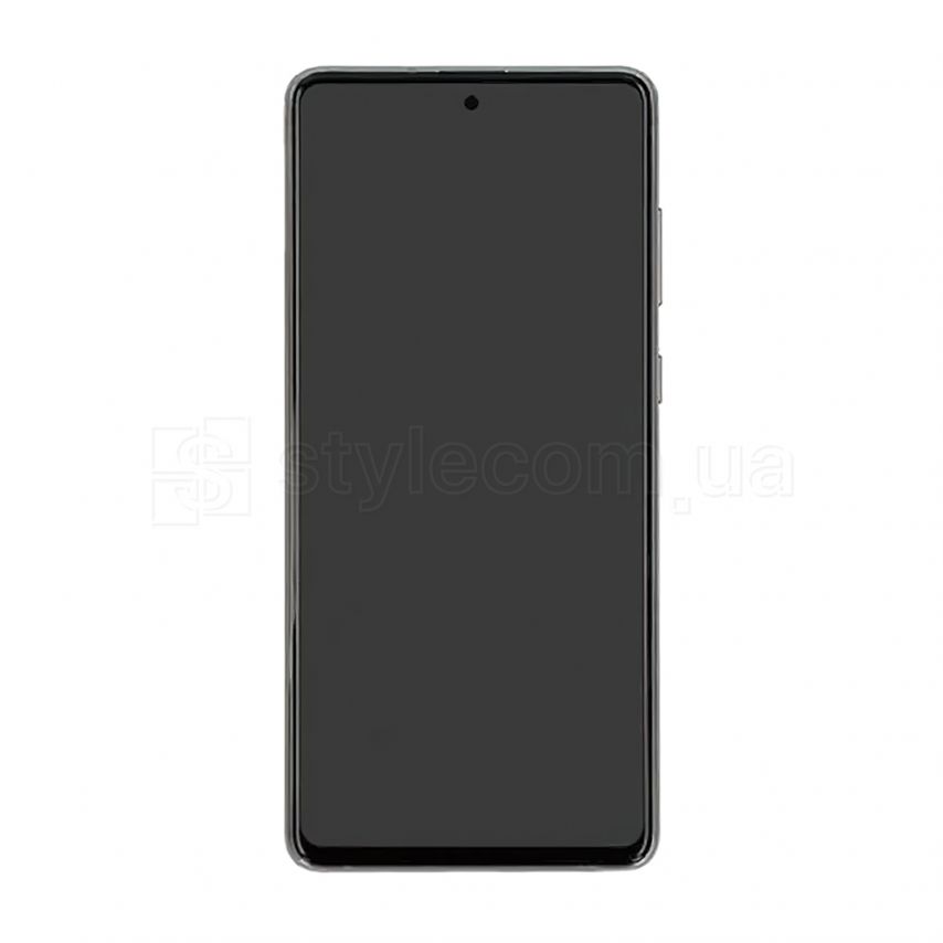 Дисплей (LCD) для Samsung Galaxy Note 10 Lite/N770 (2020) з тачскріном та рамкою silver Service Original (PN:GH82-21972B)