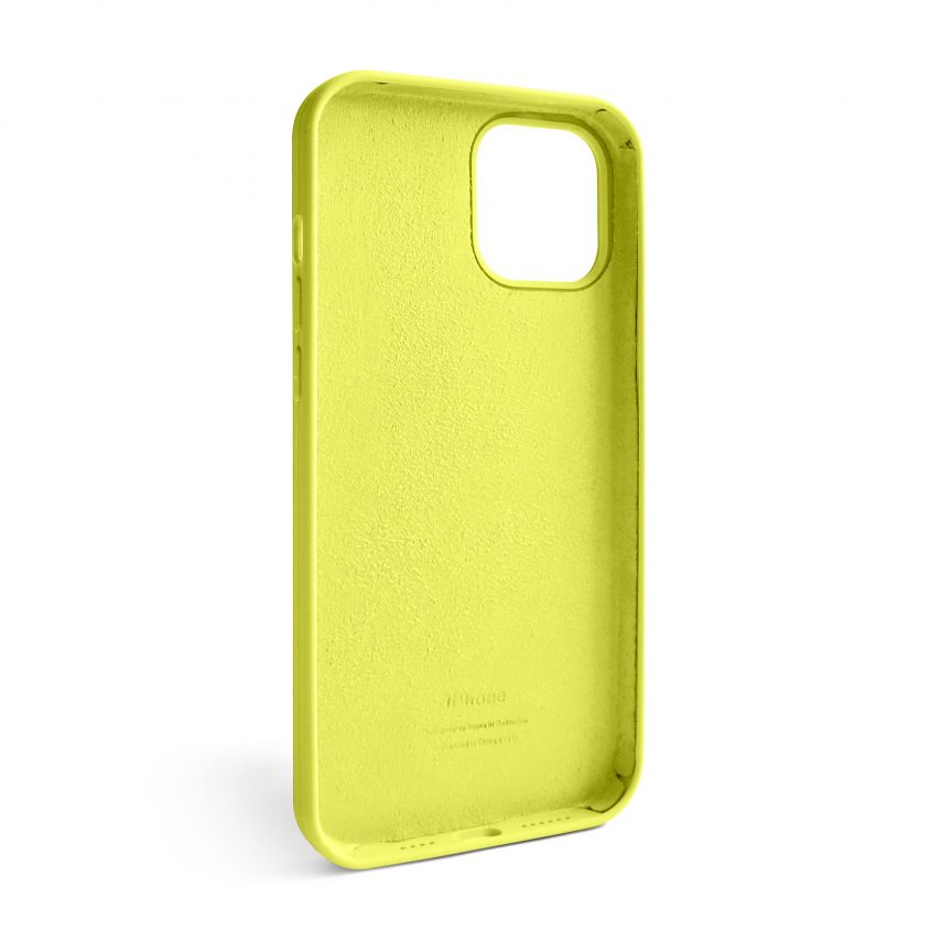 Чехол Full Silicone Case для Apple iPhone 12 Pro Max flash lime (41)