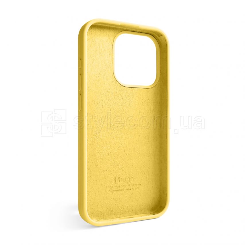 Чехол Full Silicone Case для Apple iPhone 15 Pro yellow (04)