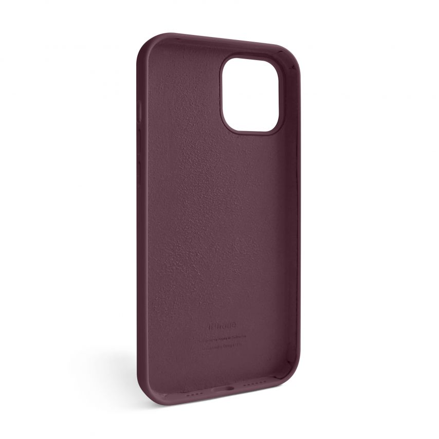 Чехол Full Silicone Case для Apple iPhone 12 Pro Max maroon (42)