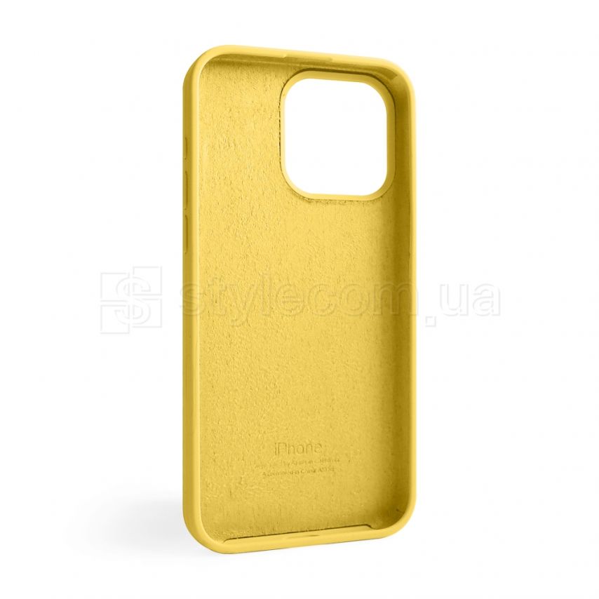 Чехол Full Silicone Case для Apple iPhone 15 Pro Max yellow (04)