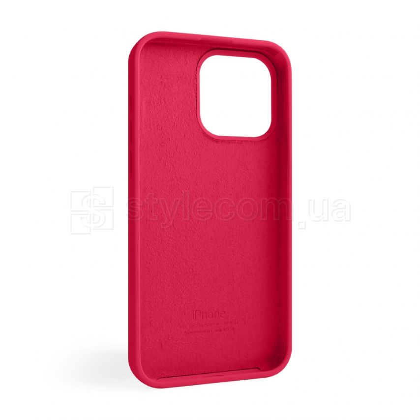 Чехол Full Silicone Case для Apple iPhone 15 Pro Max rose red (37)