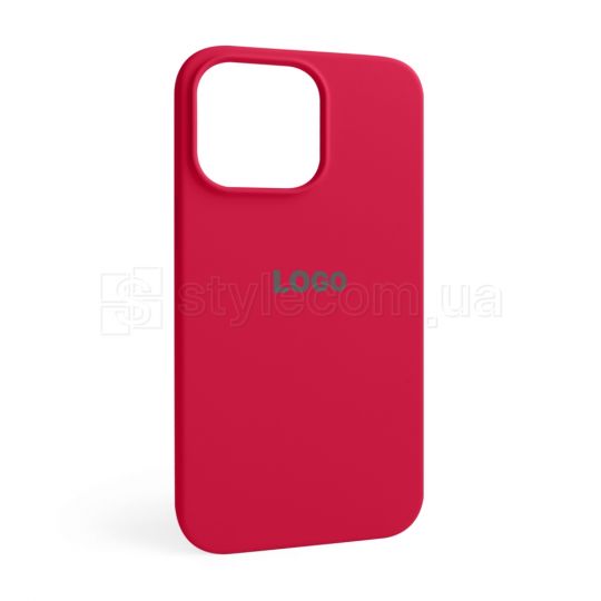 Чехол Full Silicone Case для Apple iPhone 15 Pro Max rose red (37)