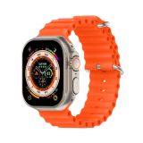 Ремінець для Apple Watch Ultra Ocean Band силіконовий 42/44/45/49 L orange / помаранчевий (9)