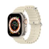 Ремешок для Apple Watch Ultra Ocean Band силиконовый 38/40/41мм L starlilght / молочный (7)