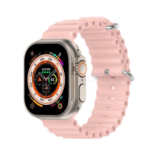 Ремінець для Apple Watch Ultra Ocean Band силіконовий 42/44/45/49 L retro rose / рожевий (18)