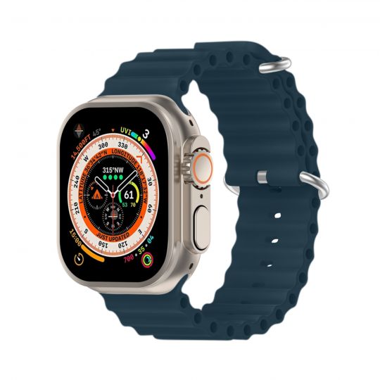 Ремешок для Apple Watch Ultra Ocean Band силиконовый 38/40/41мм L deep blue / темно-синий (19) - купить за 133.20 грн в Киеве, Украине