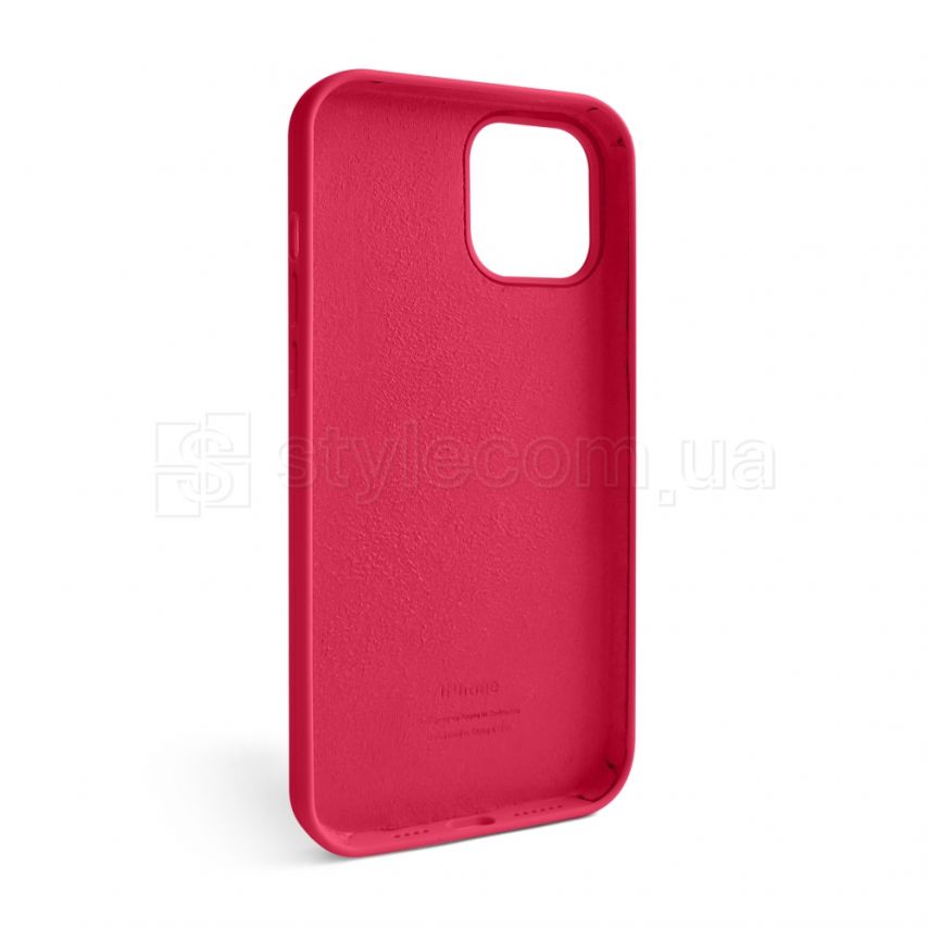 Чехол Full Silicone Case для Apple iPhone 12 Pro Max rose red (37)