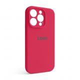 Чехол Full Silicone Case для Apple iPhone 14 Pro rose red (37) закрытая камера