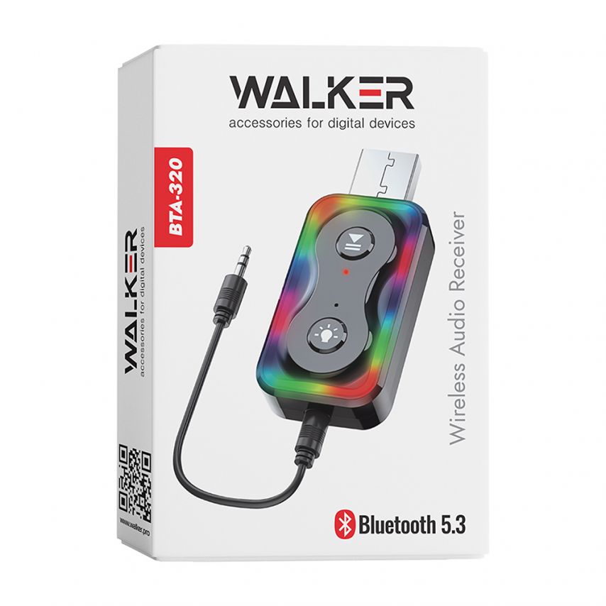 Беспроводной аудио ресивер WALKER BTA-320 Car Receiver to AUX 3.5мм Bluetooth