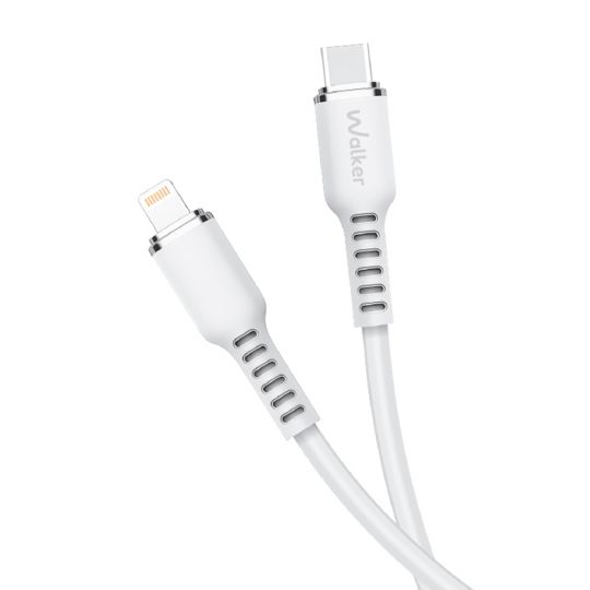 Кабель USB WALKER C795 Type-C to Lightning white - купить за 252.51 грн в Киеве, Украине