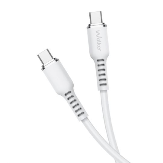 Кабель USB WALKER C795 Type-C to Type-C white - купити за 212.83 грн у Києві, Україні