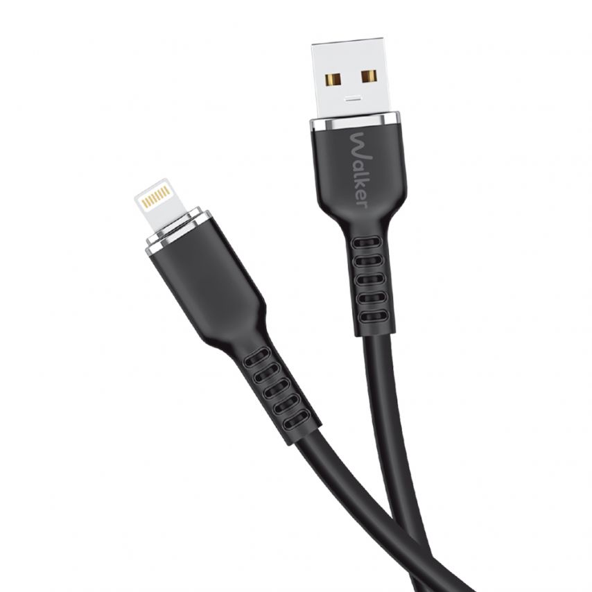 Кабель USB WALKER C795 Lightning black