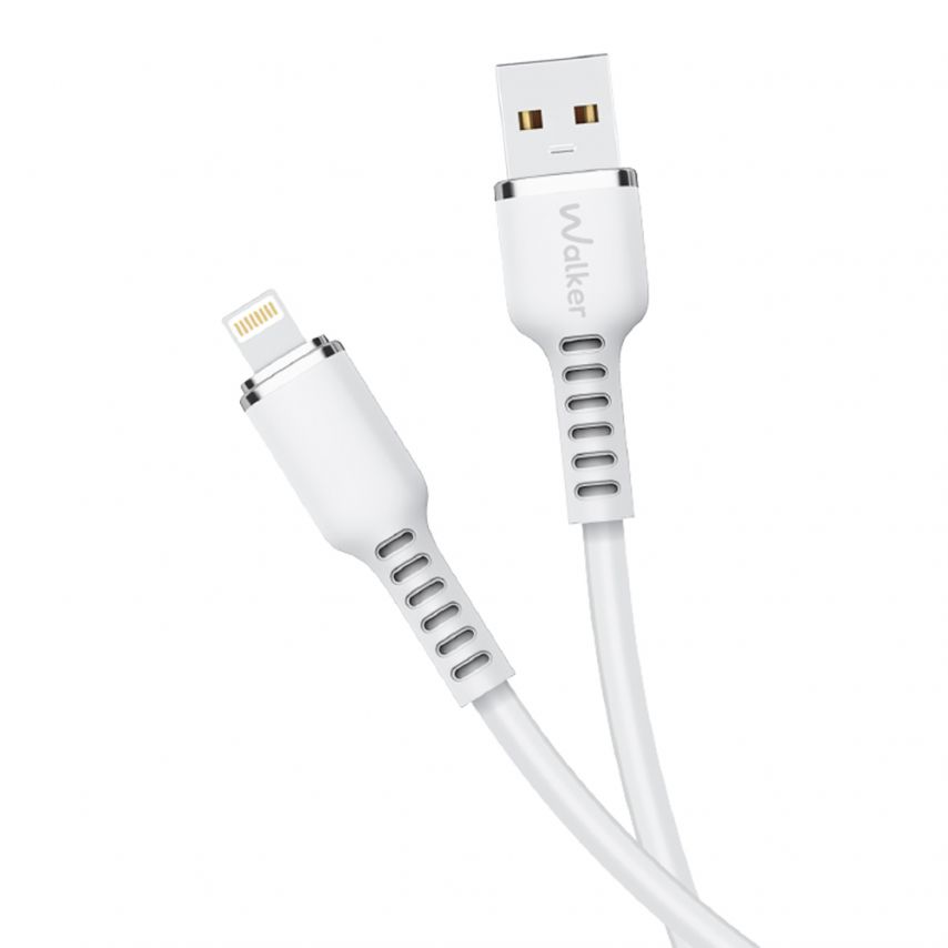 Кабель USB WALKER C795 Lightning white