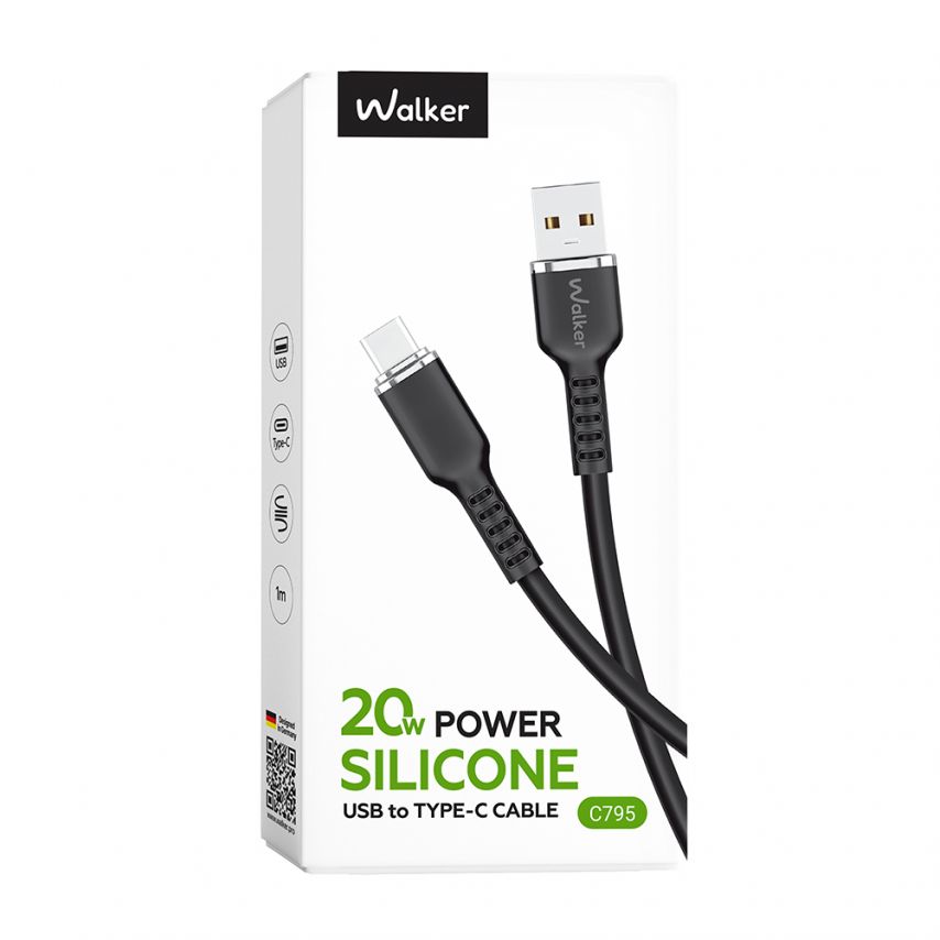 Кабель USB WALKER C795 Type-C black