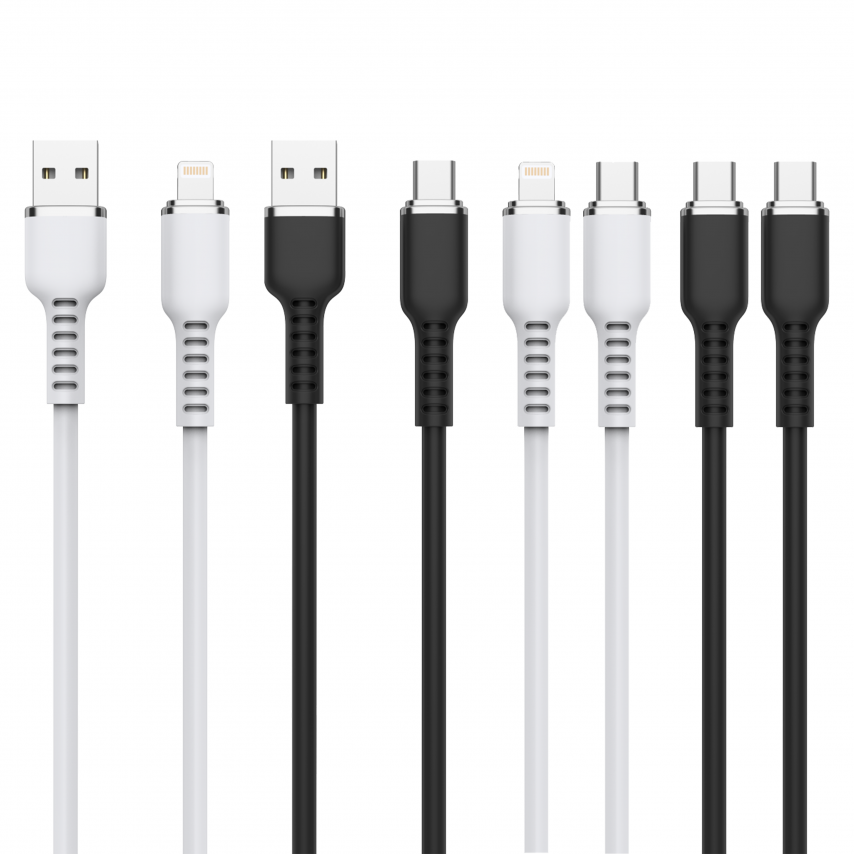 Кабель USB WALKER C795 Type-C to Lightning black