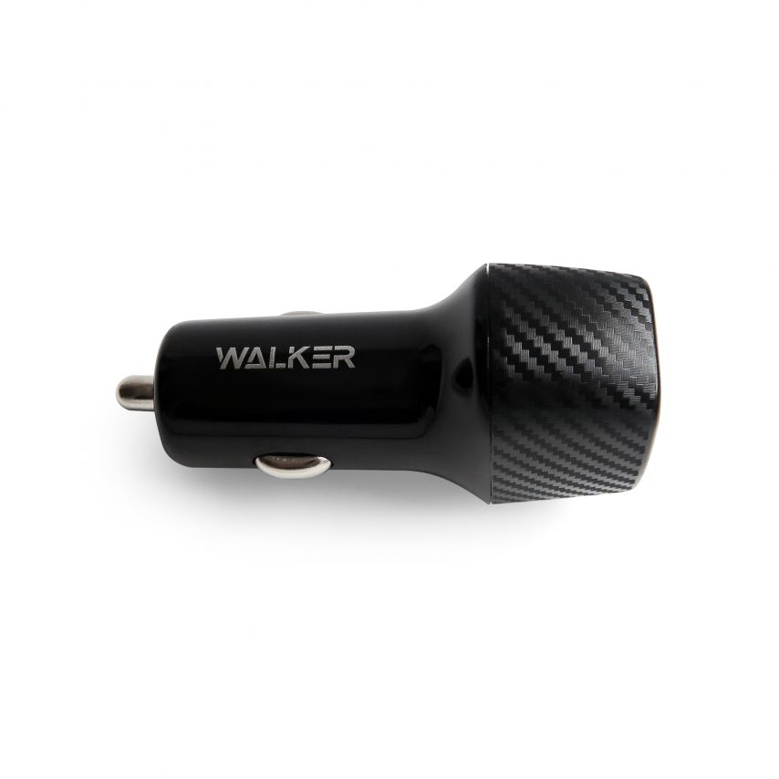 Автомобільний зарядний пристрій (адаптер) WALKER WCR-31 2USB / 15W black