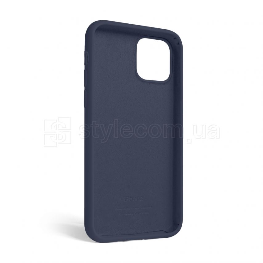 Чехол Full Silicone Case для Apple iPhone 12, 12 Pro dark blue (08)