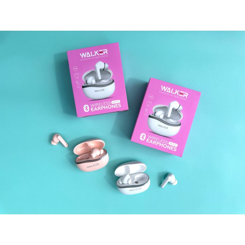 Навушники Bluetooth WALKER WTS-37 pink