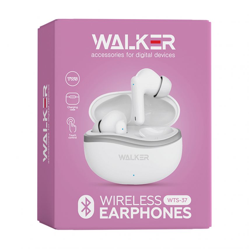 Навушники Bluetooth WALKER WTS-37 pink
