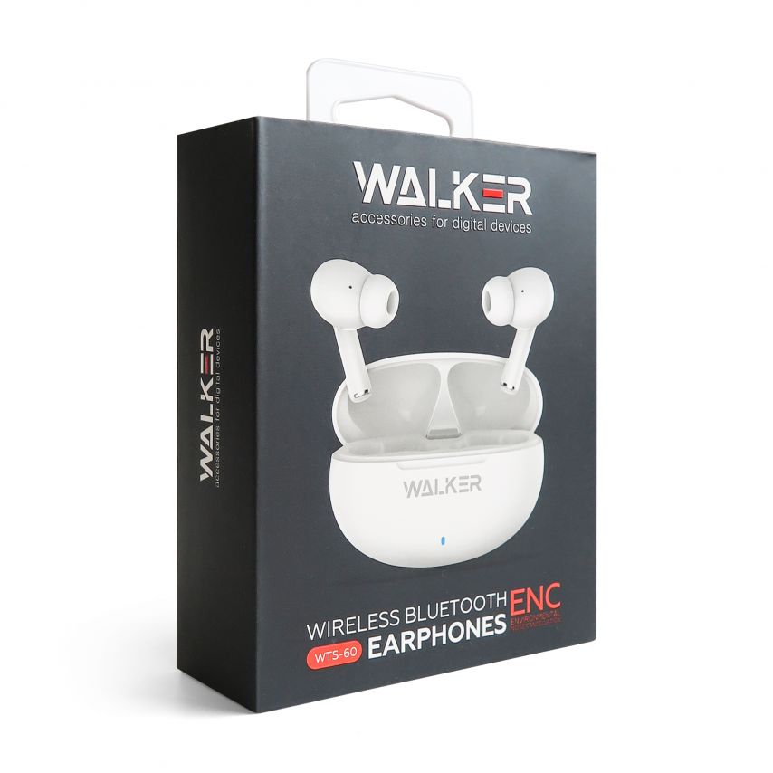 Навушники Bluetooth WALKER WTS-60 ENC white
