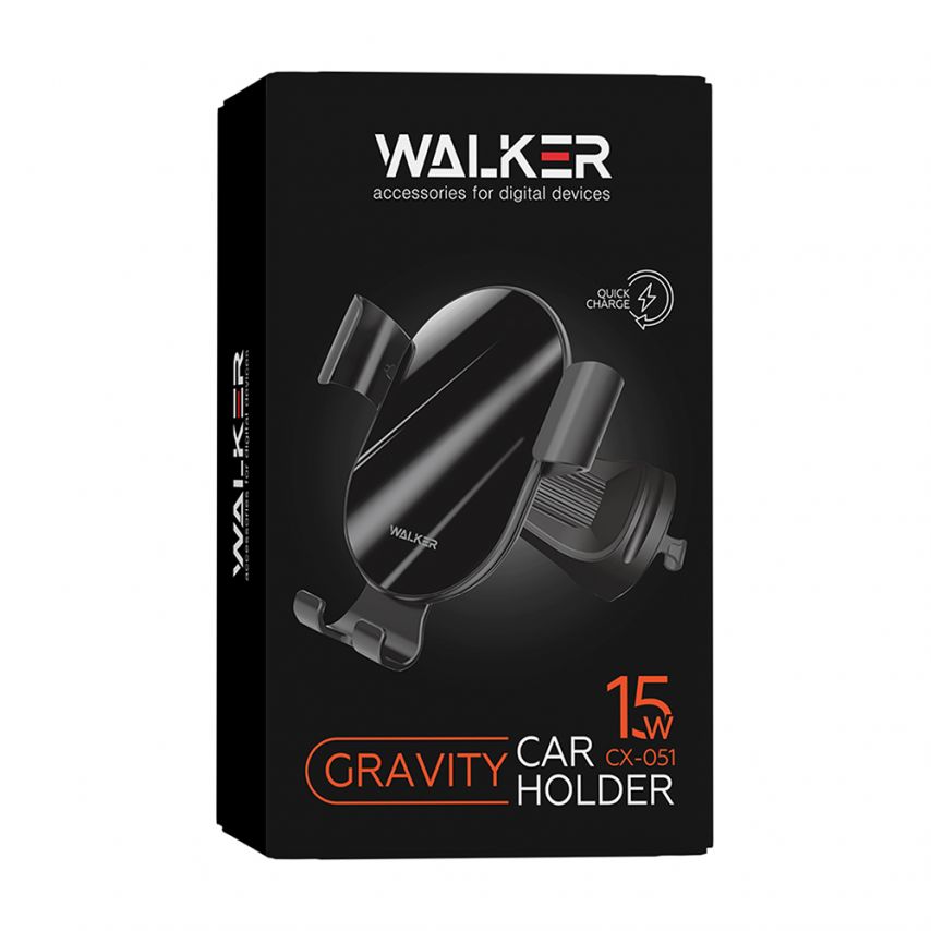 Автодержатель WALKER CX-051 Gravity 15W black