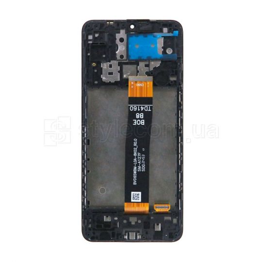 Дисплей (LCD) для Samsung Galaxy A12/A127 (2021) rev.0.0 з тачскріном та рамкою black (IPS) Original Quality
