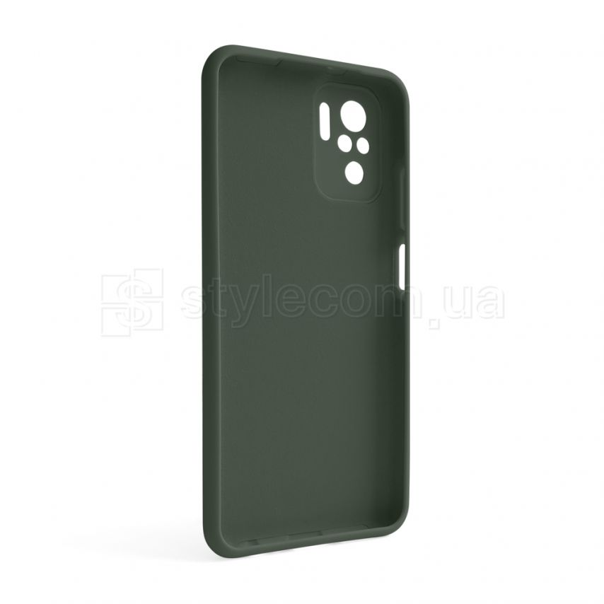 Чeхол Full Silicone Case для Xiaomi Redmi Note 10 4G dark olive (41) (без логотипа)
