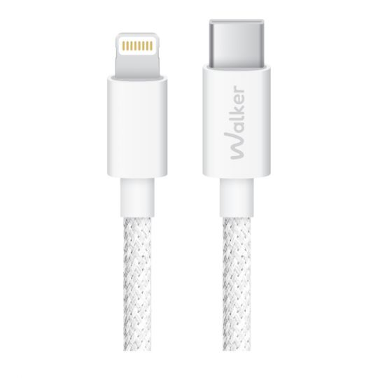 Кабель USB WALKER C860 Type-C to Lightning 30W white - купить за 209.98 грн в Киеве, Украине