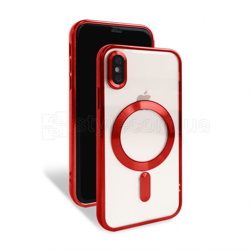 Чехол с функцией MagSafe для Apple iPhone X, Xs red (1)