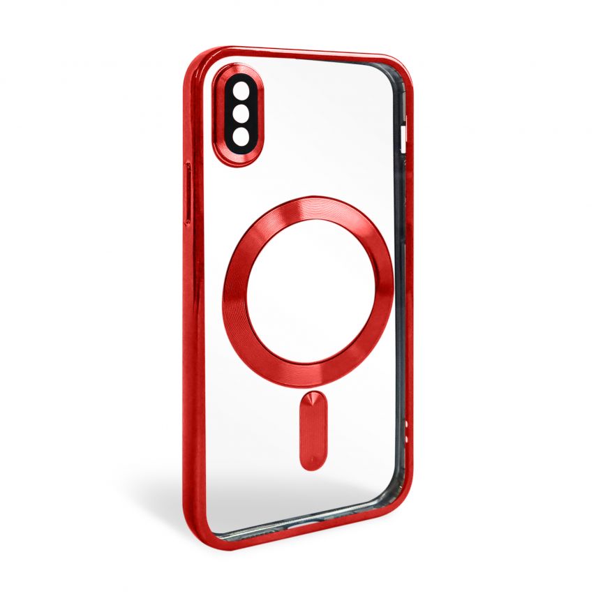 Чохол з функцією MagSafe для Apple iPhone X, Xs red (1)