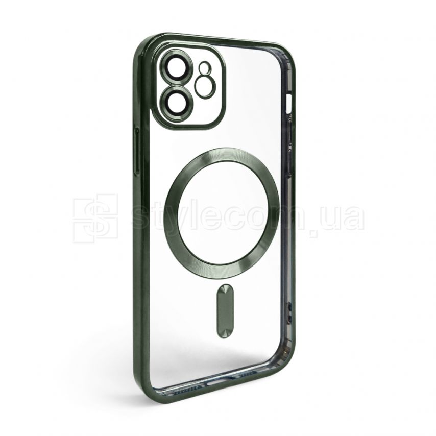 Чехол с функцией MagSafe для Apple iPhone 12 olive (8)